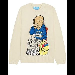 MARKET Making The Grade Bear Crewneck Sweater - Brand New - XL